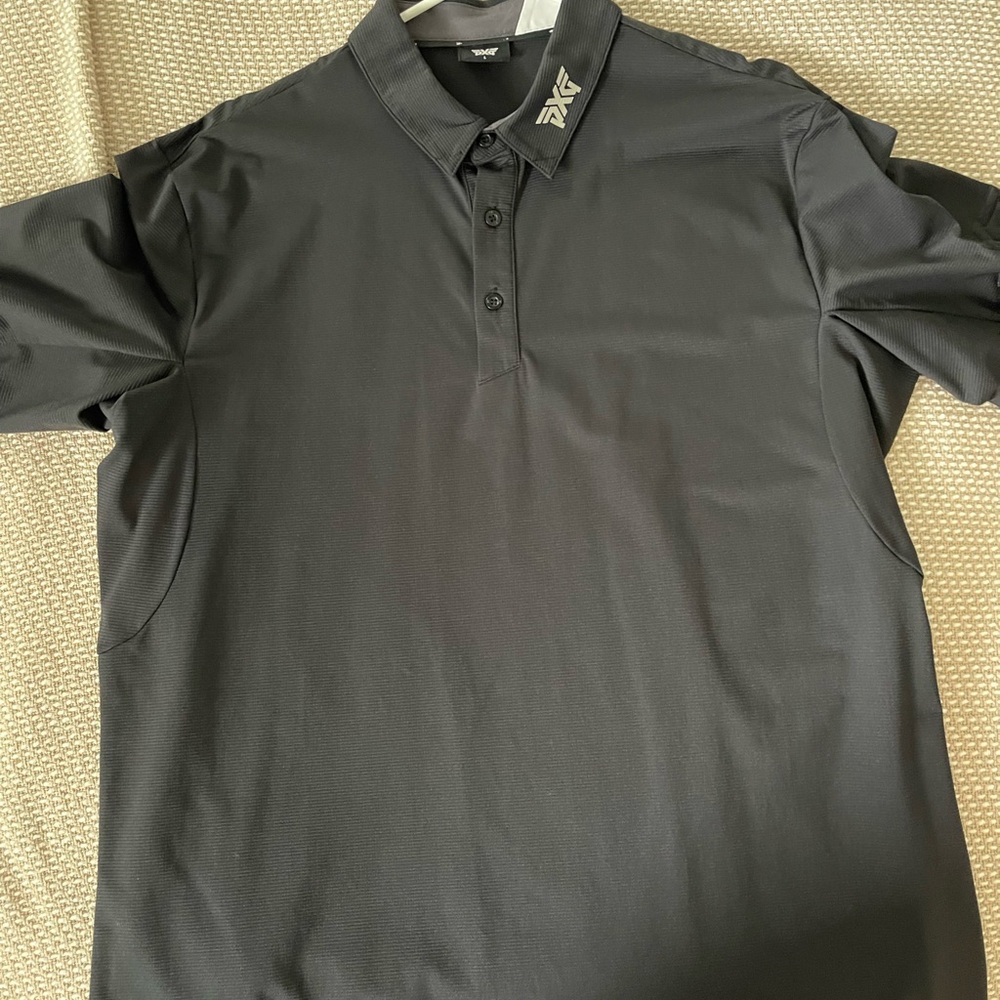 PXG Men's Black Polo Shirt